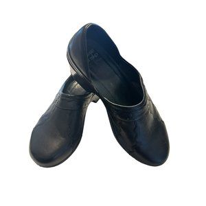 Dansko Professional Black Leather Slip on Nursing Clogs Comfort Shoes Sz 42/11.5